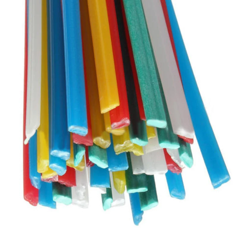 50 шт./компл. Mix Цвет комплект Пластик со сварочными электродами PP/PVC Пластик сварщик Палочки Инструмент