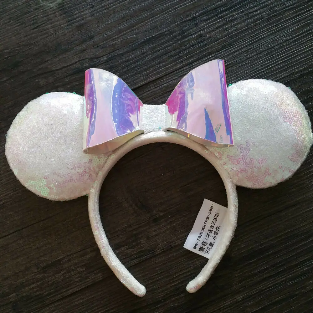 Disney White Sequin ears