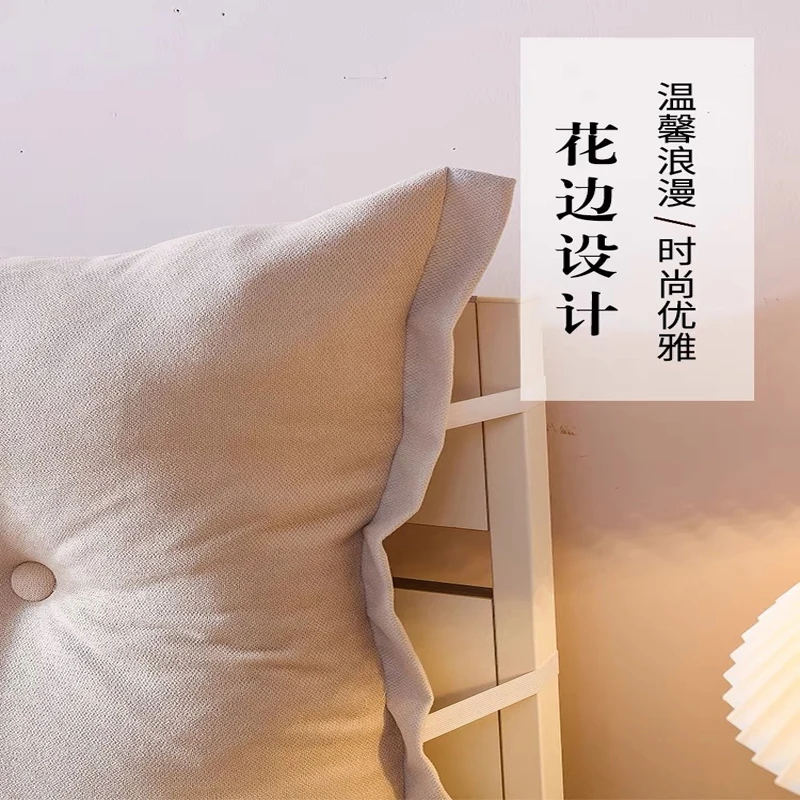 Multifunction Long Pillow High-grade Luxury Solid color single double Bed Cushion Bed soft Modern simplicity pillow For Sleeping 3