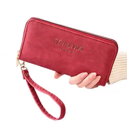 DNRXBD Women Wallet New Wallets For Woman Long Coin Purse Clutch Bag Card Holder Zipper Wrist Female Purse Portfel Damski
