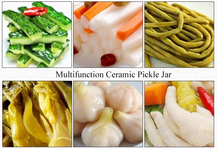 Creative Ceramic Small Pickle Jars Night Stains Pickled Sauerkraut Radish Chili Container Pickles Jar Kimchi Pot Storage Bottles