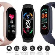 Montre connectée numérique M6 pour Xiaomi Apple, Bracelet de Sport, étanche, pour hommes, femmes, activité physique, santé, fréquence cardiaque, enfants 