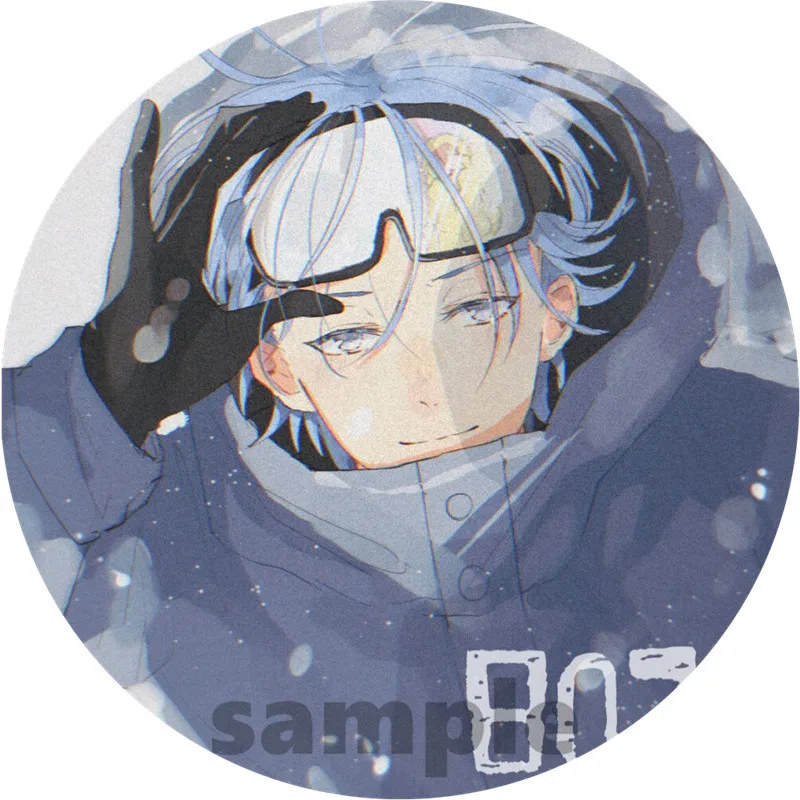 Anime SK8 The Infinity Cosplay Badge Miya RekI Snow Cherry Blossom Brooch Pin Accessories For Clothes Backpack Decoration gift