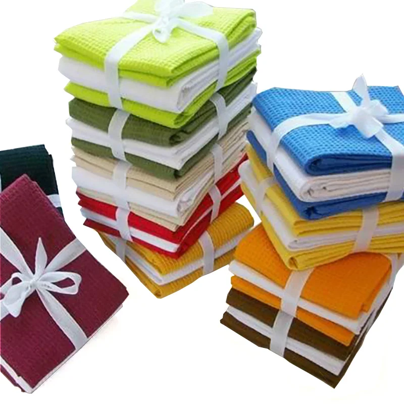 3 шт./комплект кухонные полотенца 38x63 см качественная вафельница|waffle tea towels|tea towel