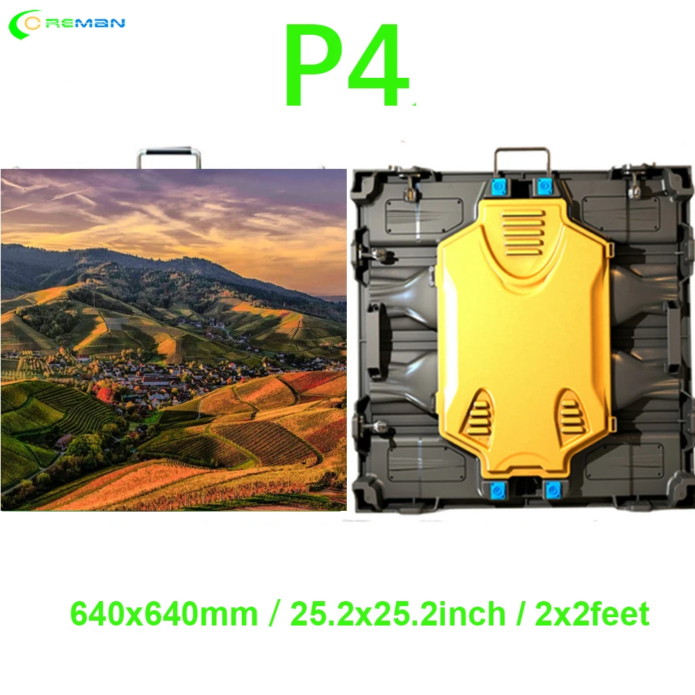 RGB ТВ Панель SMD P4 светодиодный модуль шкаф плитка дисплей 640X640mm рекламный экран