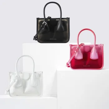

2020 New Ladies Transparent Bag Handbag Shoulder Bag Jelly Bag