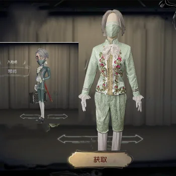 

Game Identity V Isso Carr Cosplay costume Luthier skin embroidery Uniform Survivor Outfit Halloween Costumes For Women men adult