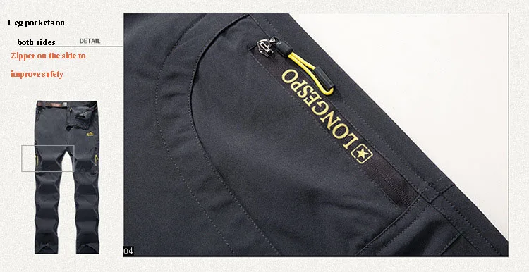 NUONEKO Mens Hiking Pants Tourism Camping Quick-Dry Summer Outdoor Sport Tactical Waterproof Wear-Resistant Cargo Trousers PNT02 NUONEKO Mens Hiking Pants Tourism Camping Quick-Dry Summer Outdoor Sport Tactical Waterproof Wear-Resistant Cargo Trousers PNT02