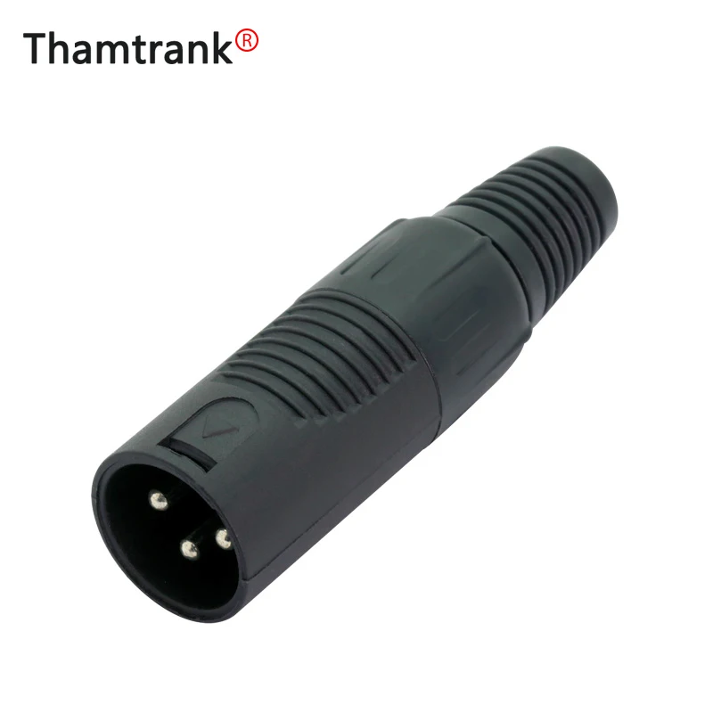 1 шт. пластиковый XLR штекер 3 Pin аудио микрофонный кабель соединитель сделай сам