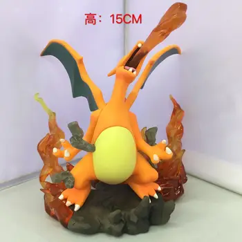 

15cm pvc fighting Charizard new hot cool lifelike Decoration good quality collection Christmas birthday Halloween gift kid