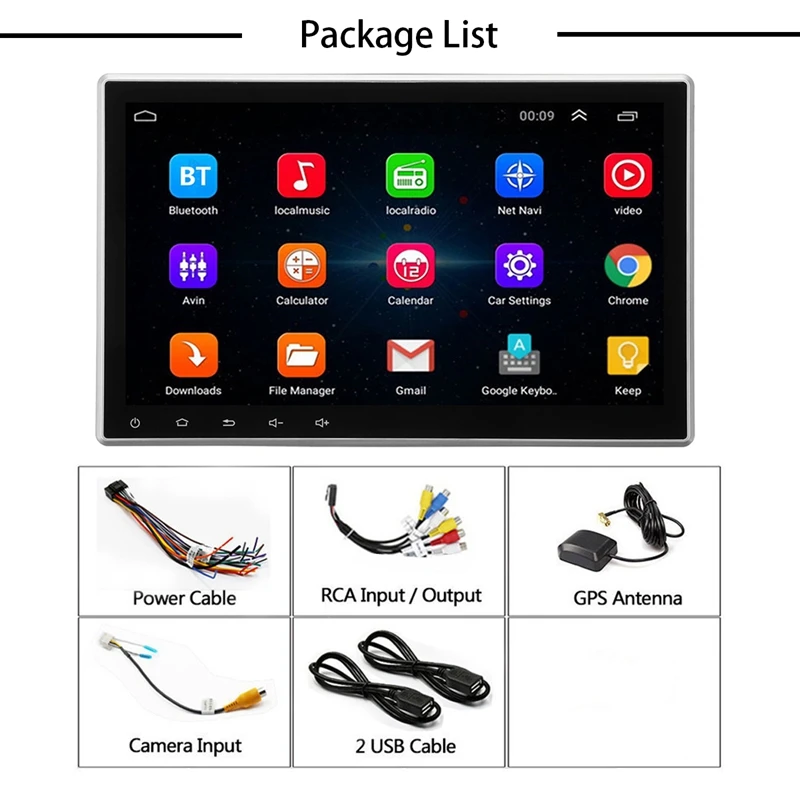 Clearance 10.1 Inch Zoll 8-Core 1 DIN Android 8.0 Stereo Autoradio Bluetooth GPS Navi DAB+ Wifi 6