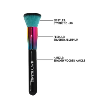 

BEAUTYBIGBANG 7pcs Unicorn Cosmetic Makeup Brush Rainbow Make Up Handle Foundation Concealer Cosmetic Kit