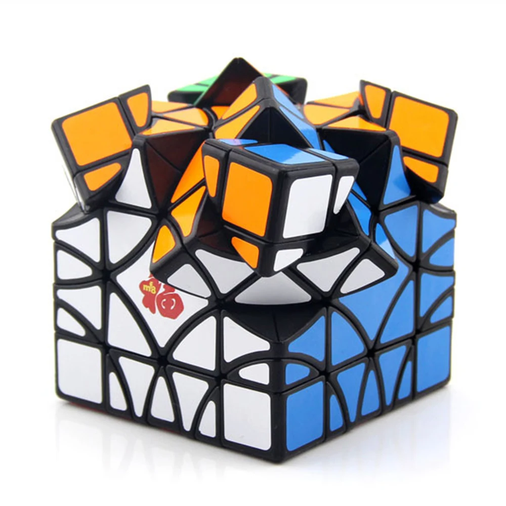 MF8 3x3x3 бумажные вырезы для окна Skewb магический куб головоломка игра часы-кольцо с крышкой игрушки для детей Рождественский подарок