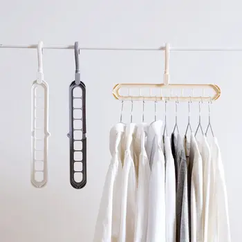 

1PC Plastic Clothes Hanger Space Save Storage Rack Holders Organizer