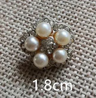 

Wholesale lot Matalic Pearl Diamend metal Buttons Sewing Craft 1.8