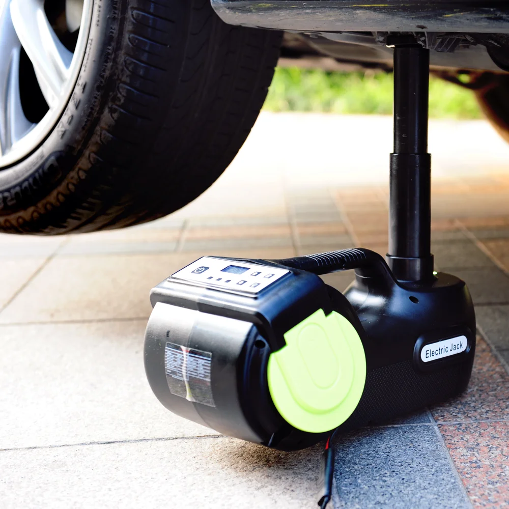 Kit Martinetto Elettrico Auto 5T Con Chiave A Impulsi E Compressore – Gonfiaggio Rapido, 12V, Valigetta Portatile Per Emergenze Stradali