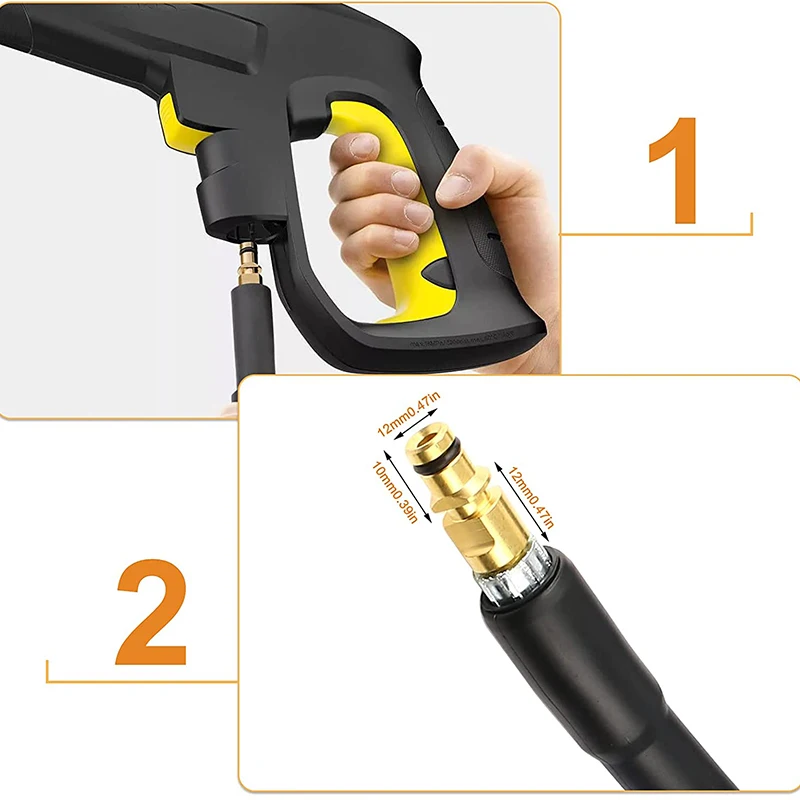 Manguera de alta presión para tubería de lavado a presión,para manguera  karcher k2 k3 k4 k5 k6 k7 karcher accesorios,lanza hidrolimpiadora,manguera  presion agua,mangera a presion para lavar autos - AliExpress