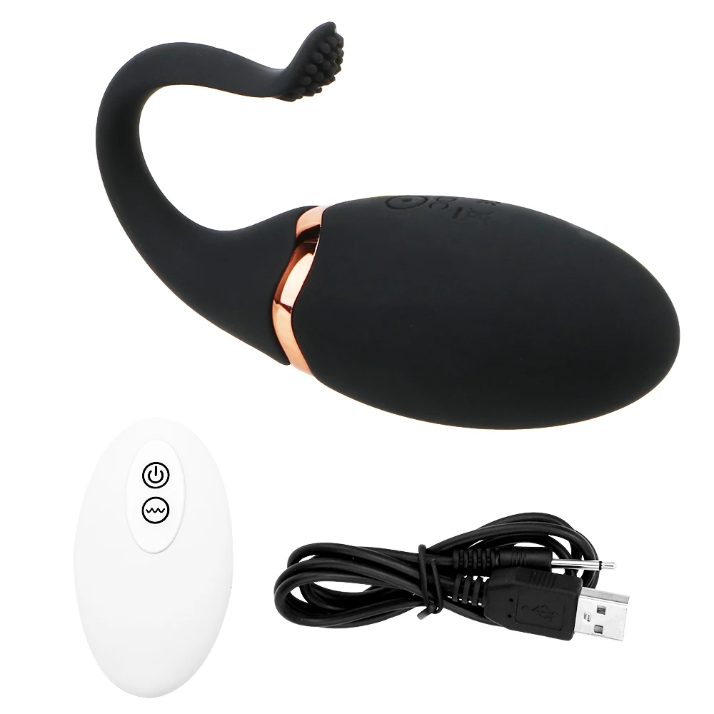 USB 10 Speed charging Wireless Remote Control Clitoris Stimulate Fish Tail Jump Egg Vibrator  Vibrating Eg_voghion.com