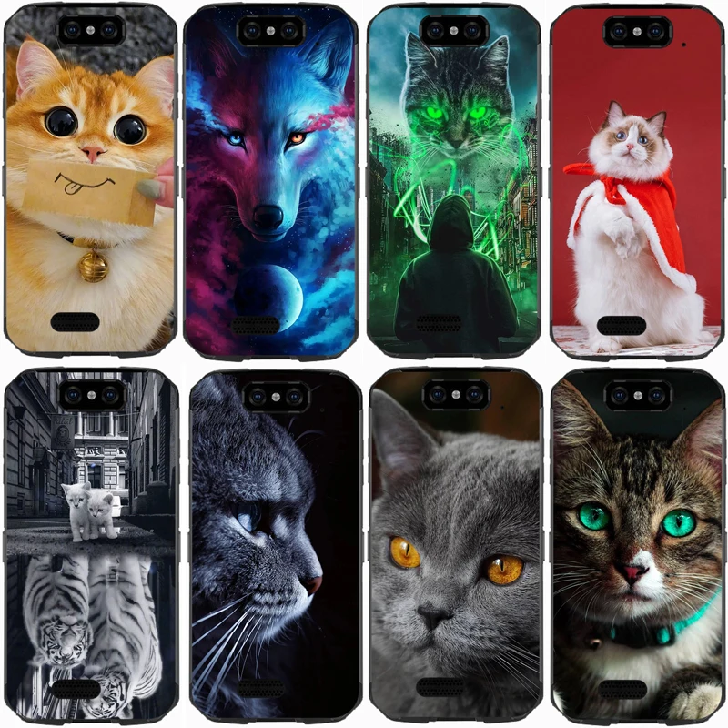 For Blackview BV9500 Pro Case Rose Wolf Cute Patterned Cover Soft Silicon Phone for Top Quality | Мобильные телефоны и