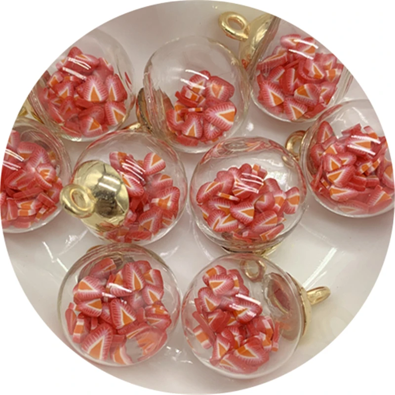 SUNNYCLUE 1 boîte 40 pièces Breloques Boule de Verre Clair Globe Breloque Minuscules Étoiles Mini Bouteille Souhait Bouteilles Boule de Verre pour la