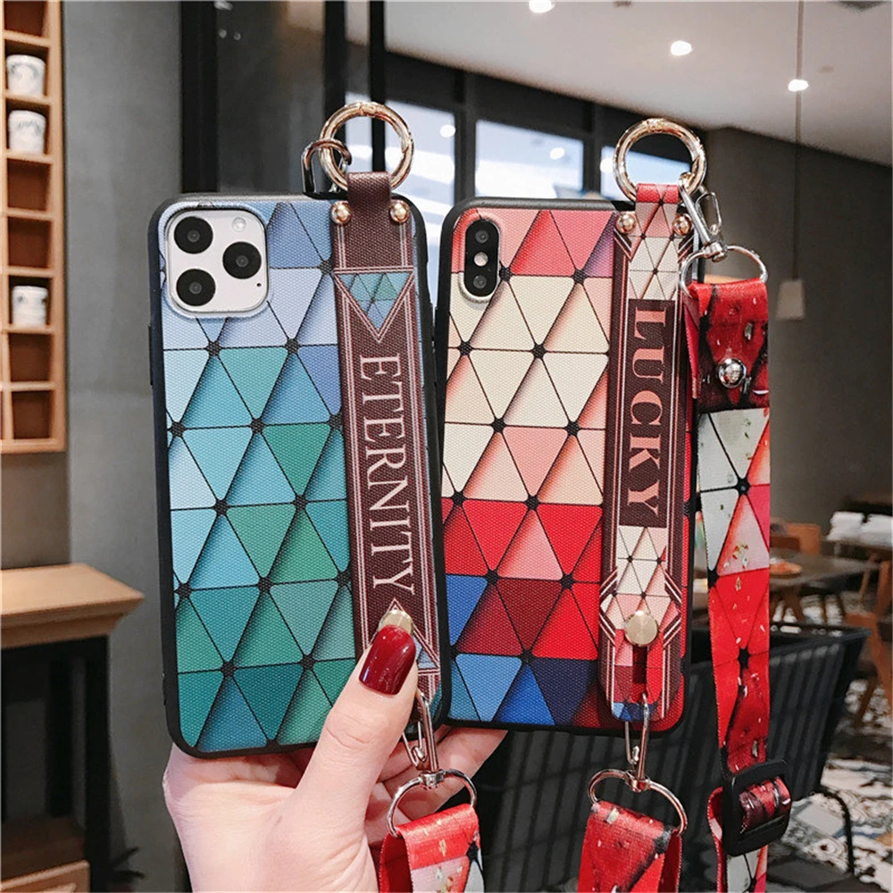Чехол на запястье для Iphone 11 чехол 7 8 6 6s Plus Pro Max XR X Xs мягкий ТПУ чехол-держатель