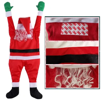 

Santa Claus Big Doll Clothes 2020 New Flannel Santa Claus Decor Ornaments Gifts Christmas Tree Ornament New Year Home Decor