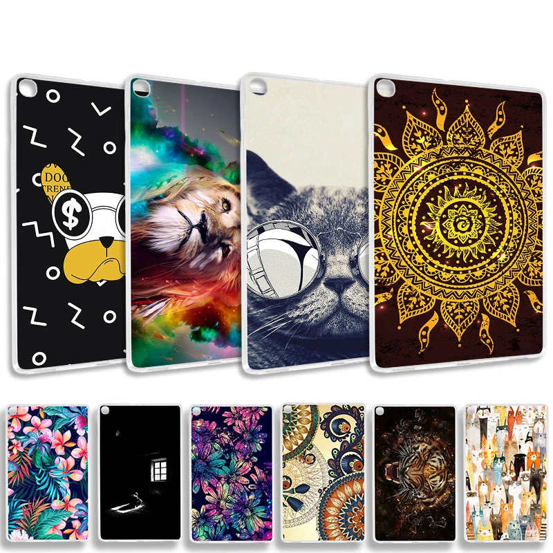 Funda de tableta para Galaxy Tab A 10.1 Funda SM T510 / T515 Capa para Samsung Tab S6 lite P610 T860 S7 Plus 8.0 10.1 A7 4|Fundas de tablets y libros electrónicos| - AliExpress