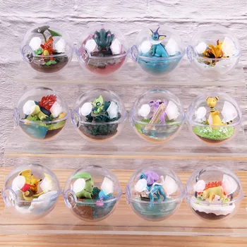 

Anime Cartoon Monster Action Figure Eevee Gengar Lapras Zapdos Terrarium Umbreon Snorlax Bulbasaur Charmander Model Toy 6pcs/set