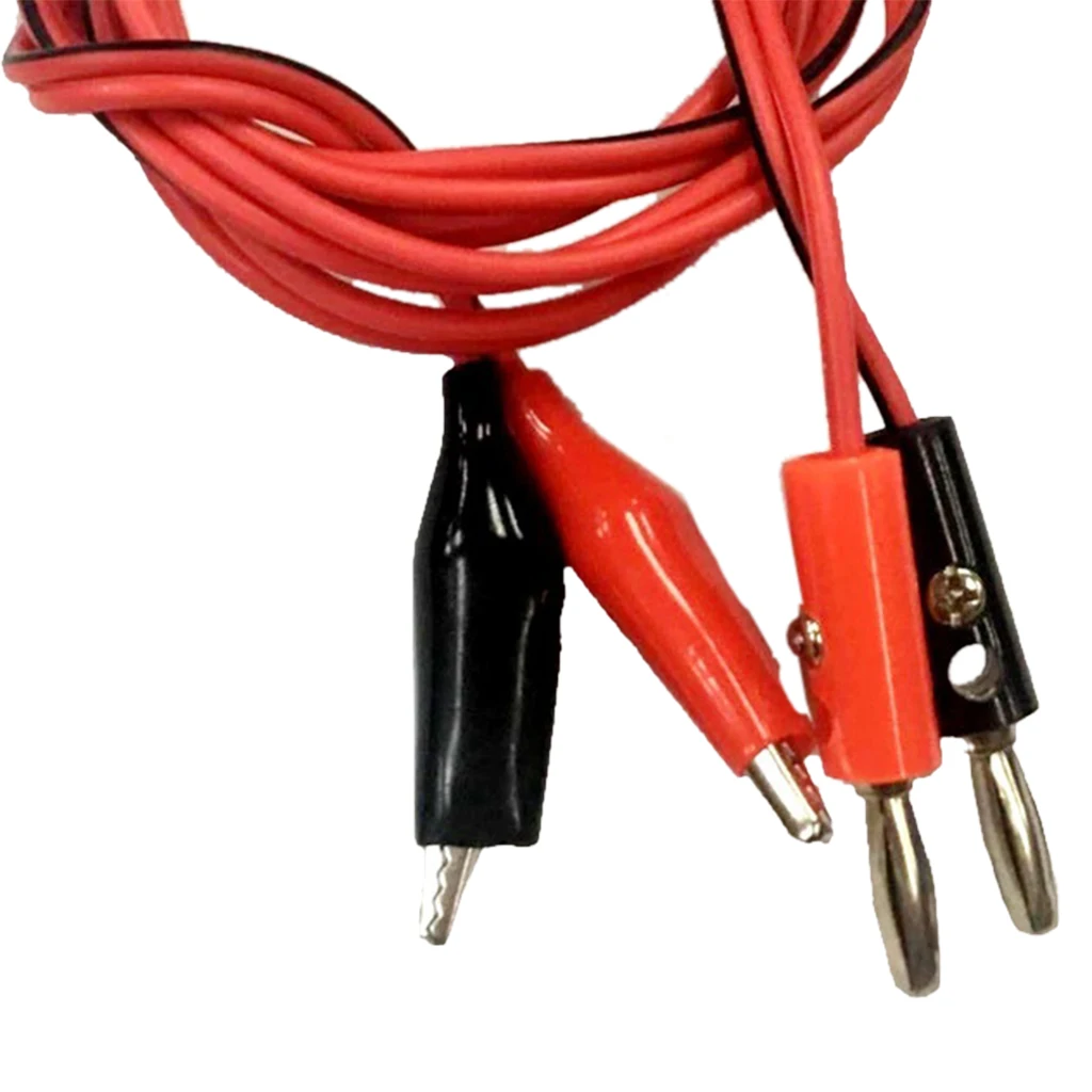 Multimeter Banana Plug To Alligator Clip Wire Cable For Electrical Testing