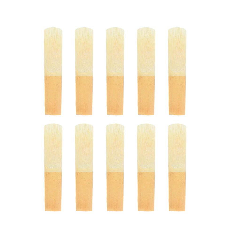 Saxophone Reeds 10pcs Bb Tenor Saxophone Bamboo Strength 2.5