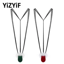 Мужские, s Манкини, цельное, рождественское, пушистое нижнее белье, новинка, костюм, нижнее белье, мужские трусики для мужчин, стринги, трусики