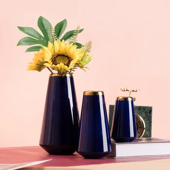 

Modern Luxury Vase Small Crafts Ceramic Nordic Art Creative Vase Living Room Decoracion Hogar Moderno Home Decoration DA60HP