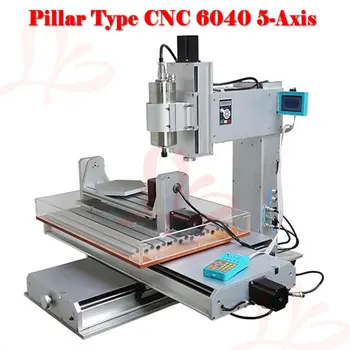 

5 axis CNC router 6040 1500w water cooled cnc spindle with water tank wood carving machine