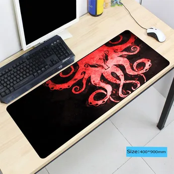 

Red Art Large Size mouse pad Anti-slip Natural Rubber PC Computer Gaming mousepad Desk Mat for LOL surprise cs go DOT