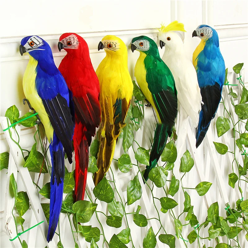 

Garden Simulation Parrot Emulational Parrot For Show Window Gardening Decorative Bird Garden Craftwork Decoration
