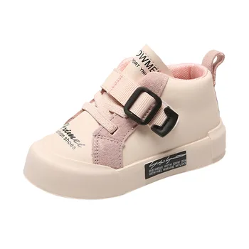 

0-3Years Toddler Fashion Ankle Boots Sneakers Baby Boys Girls Buckle First Walkers Kids Outwalkers Black Children Casual Shoes