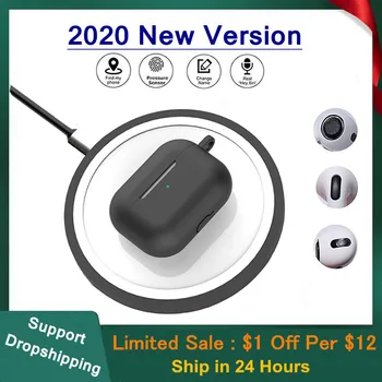 

Original Air Pro 3 TWS Airpodering Support Rename GPS Wireless Bluetooth Earphones Earbuds Blackpods Smart Sensor PK i900000 Pro