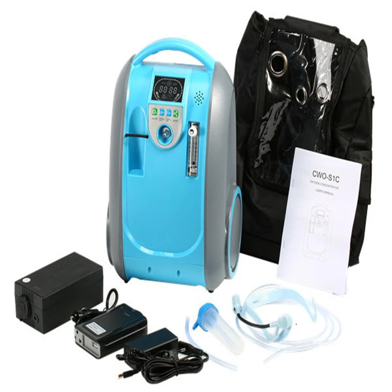 Medical and Health Care Portable Battery Oxygen Concentrator 5L 90% Purity Home Car and Outdoor Tra