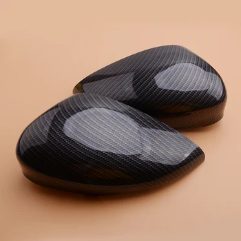 

1 Pair Car Side Rearview Door Wing Mirror Cover Cap Fit for Ford Fiesta MK7 2008-2017 2018 2019