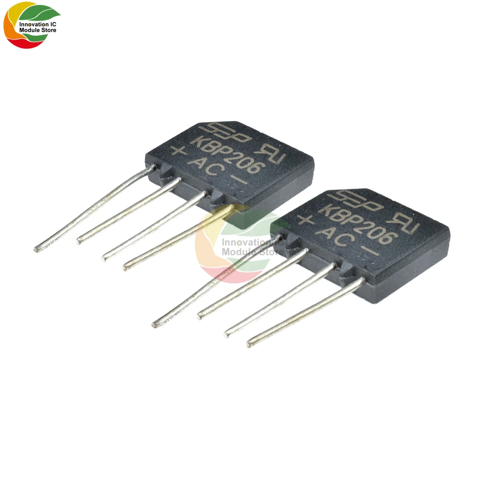 Диод-выпрямитель Ziqqucu KBP206 SIP-4 2 А 600 В однофазный мост оригинальная интегральная