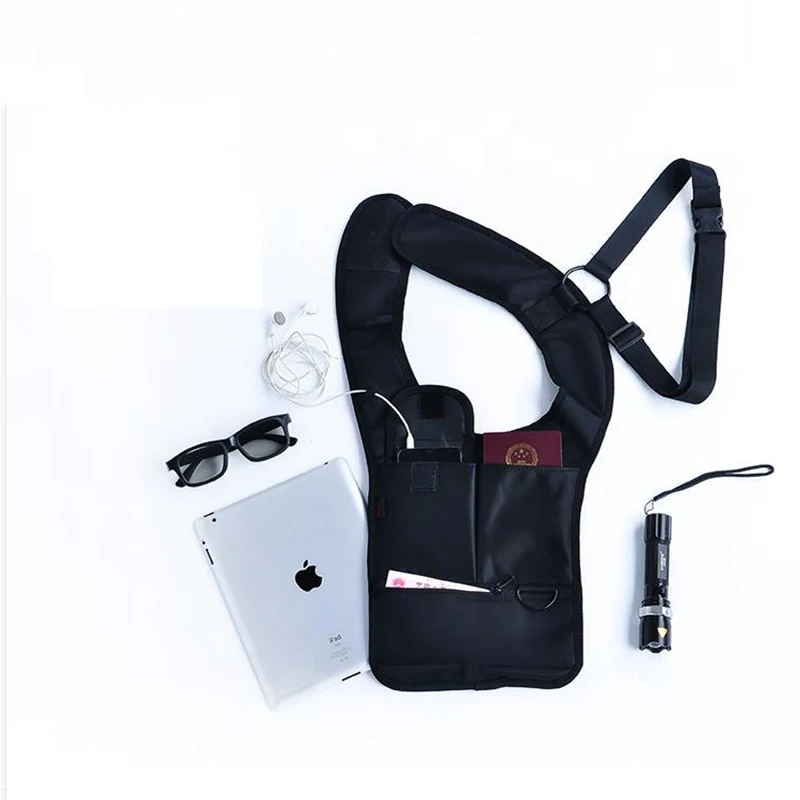 

Men Bag secret compartment Phone Pouch Bag Hidden Underarm Anti Theft Shoulder bag