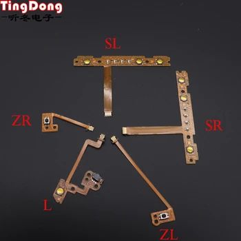 

TingDong Left Right Joy-Con Replacement ZL ZR L SL SR Button Key Ribbon Flex Cable For Nintend Switch NS JoyCon Controller