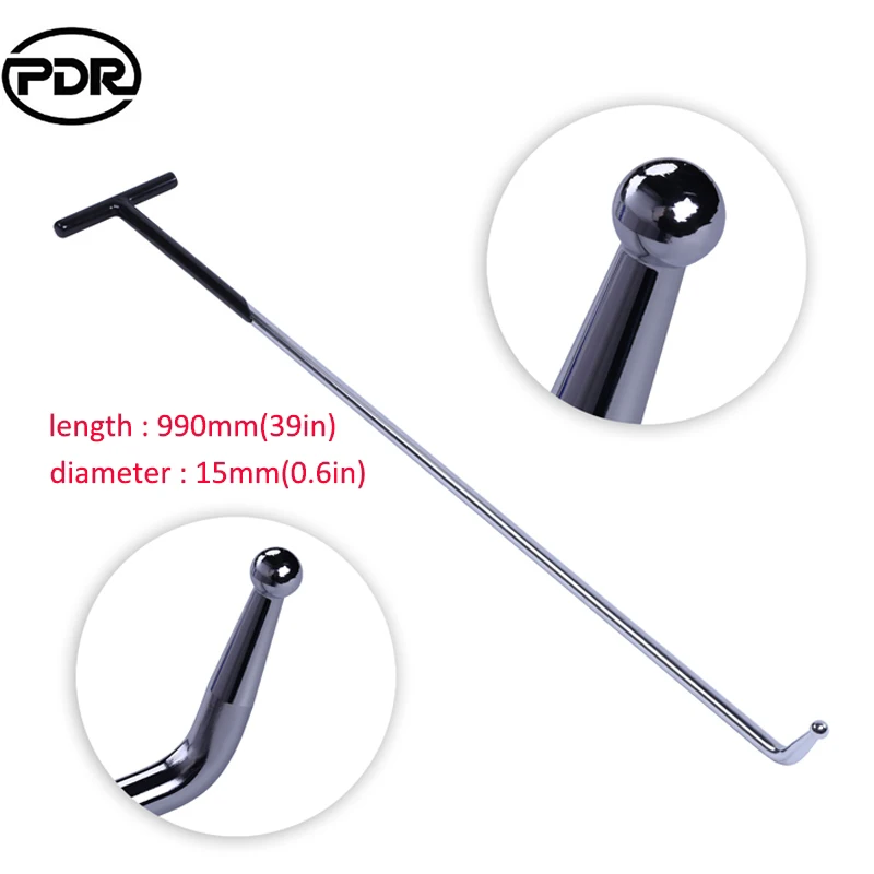 Super PDR  Black  Hook Bars Body Repair Tools Kit Push Rods Hooks Car Crowbar Profession Car Body Paintless Dent Repair