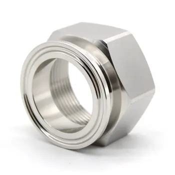 

SS304 Hygienic food grade quick-install female threaded joint NPT clamp loose sleeve type TC cone screw tri clamp