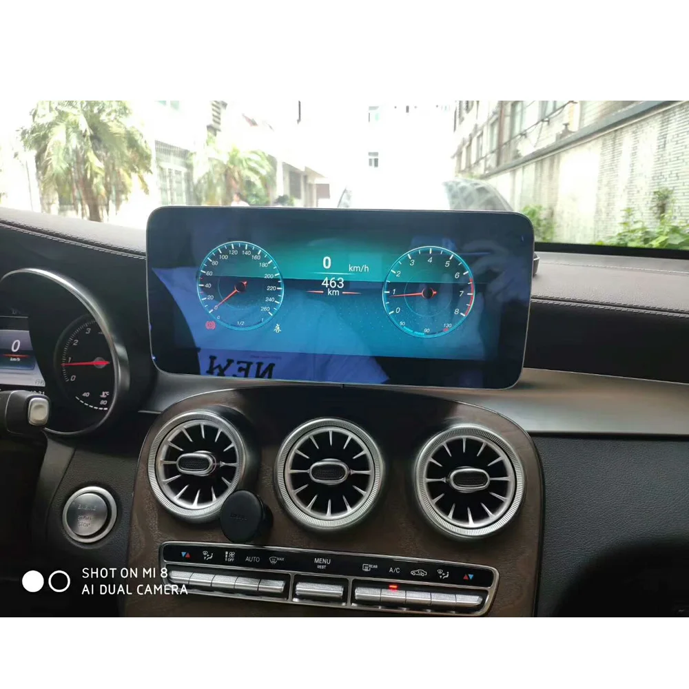 Perfect 10.25 inch 4+64G Android Display for Mercedes Benz GLC C Class W205 2015-2018 Car Radio Screen with GPS Navigation Bluetooth 4