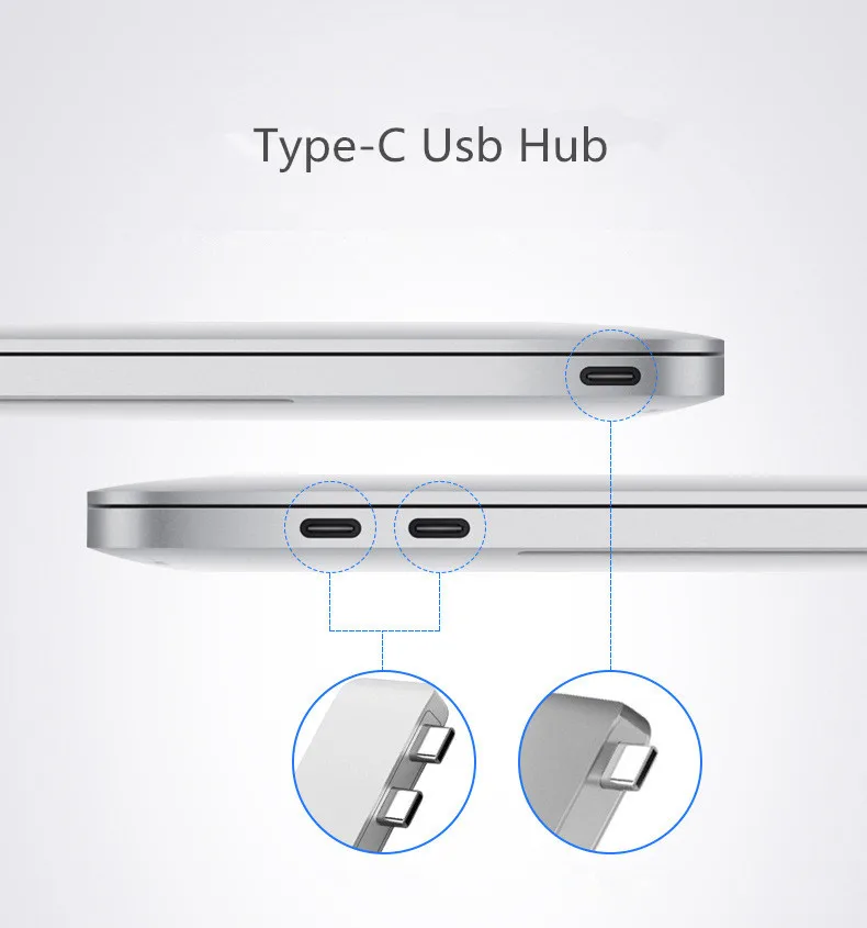Usb type C концентратор для чтения карт USB C концентратор 3,0 адаптер комбо с sd-слотом для MacBook Pro USB-C питания