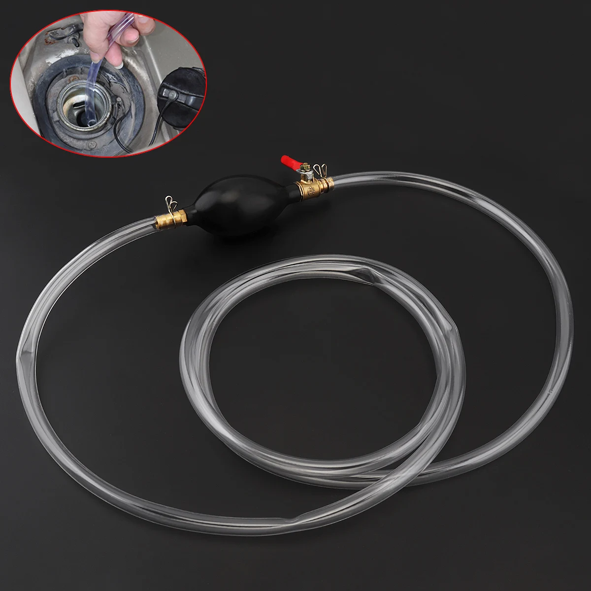 10mm Pvc Hand Suction Pump With Fuel Liquid Transfer Tank Suction Pump Pipe Manual Fuel Pump For