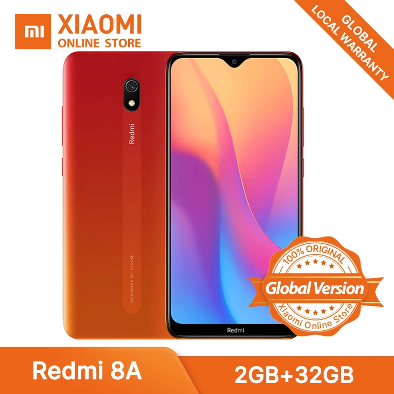 Xiaomi Redmi 8A смартфон с восьмиядерным процессором Snapdargon 439 ОЗУ 2 Гб ПЗУ 32 ГБ 5000 мАч 12 Мп