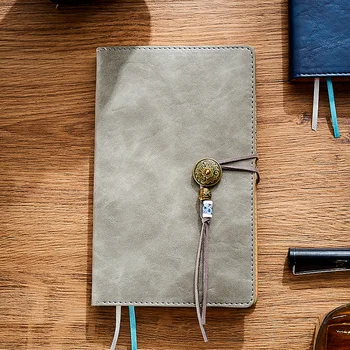 

A6 PU notebook stationery retro portable business meeting notes exquisite pocket diary Notepad journal agenda planner