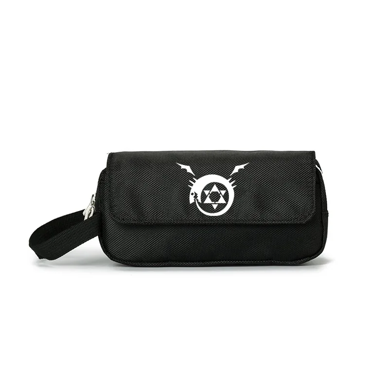 Fullmetal Alchemist Cosplay Pen Bags Student School Pencil Case Box Cosmetic Makeup Bag Storage For Gift | Багаж и сумки